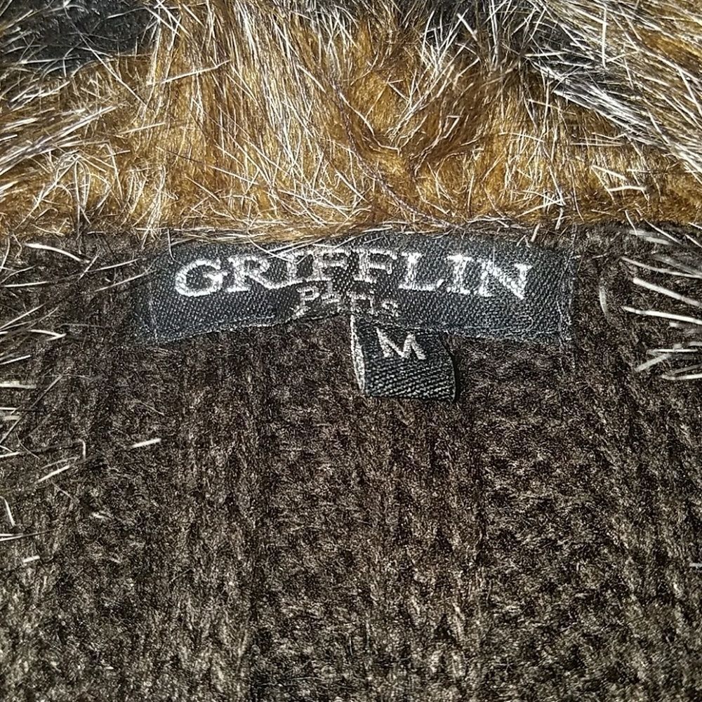 Grifflin Paris Mohair sweater coat jacket Sz M - Picture 5 of 9
